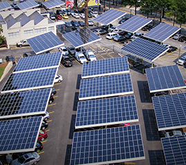 Sistema de montaje de Carport PV