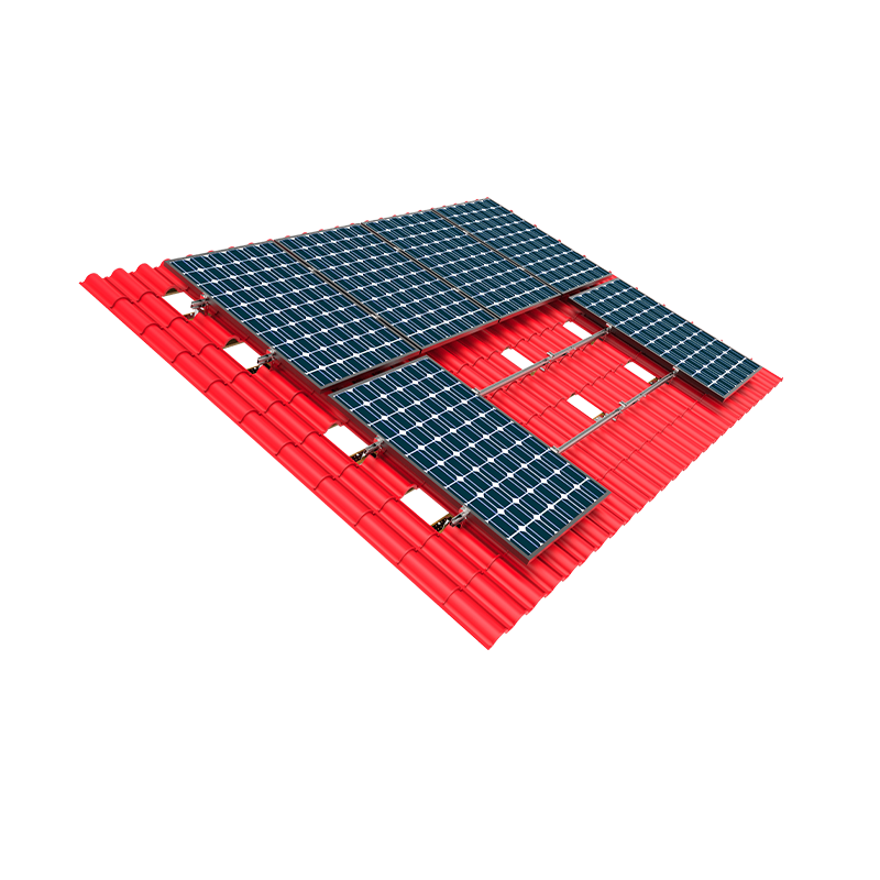 Montaje de pv techo de azulejos